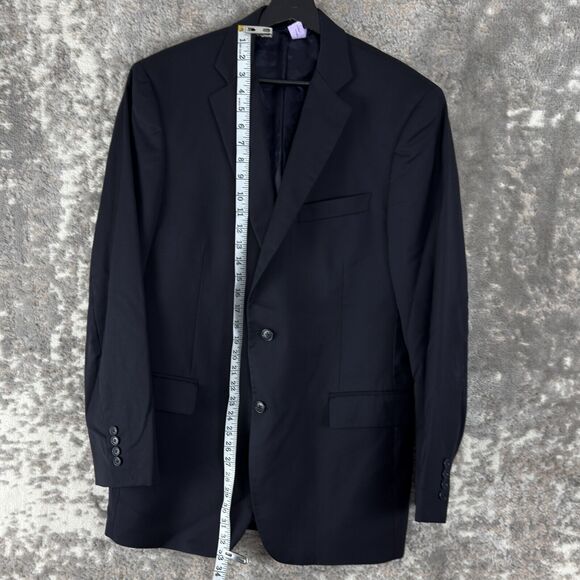 Brooks Brothers Mens Size 41L/35 100% Wool Blazer Jacket Black Long Sleeve - Picture 4 of 11